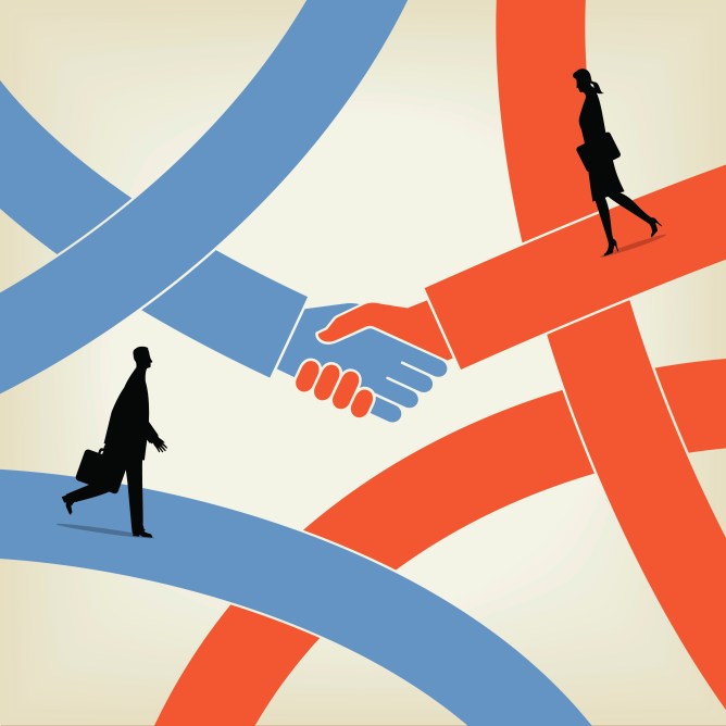 Shaking Hands illustration