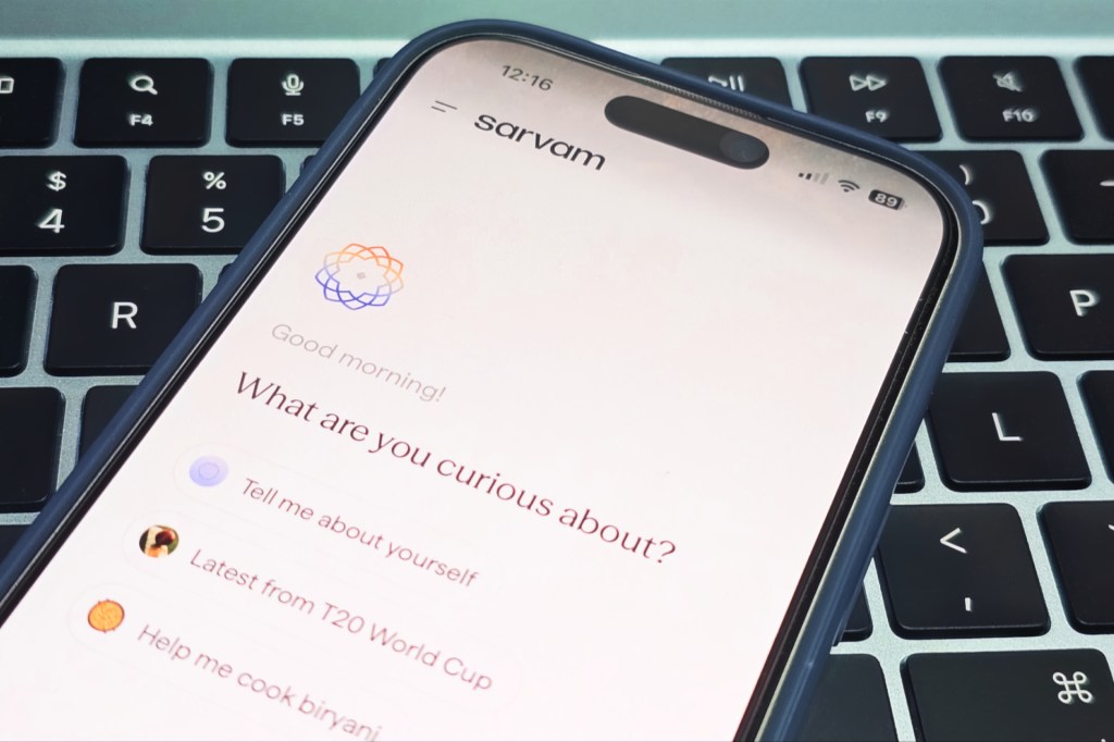 Sarvam Indus chat app
