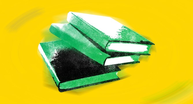 An illustration of a stack of books.