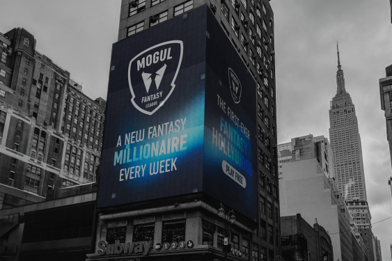 Mogul signage on building